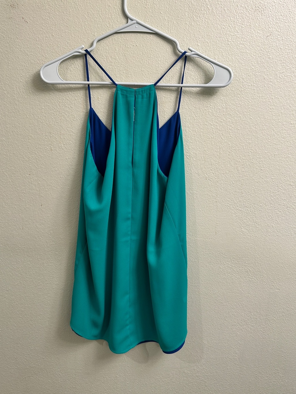 Express Reversible Spaghetti Strap Tank Top Size Small Blue Green - Picture 4 of 9